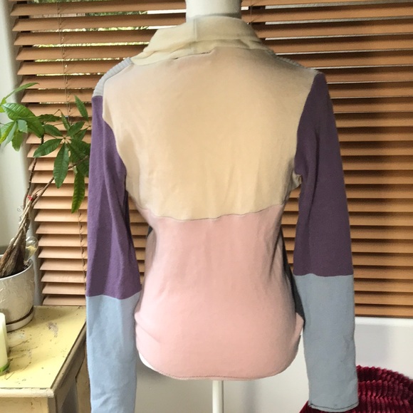 Cashmere multi color zip sweater - Picture 2 of 5